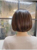 20代30代40代/大人可愛い/ナチュラルボブ/内巻きワンカール