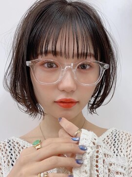 サンドシーン(sand scene) 20代30代40代丸みショートボブマッシュ前下がりレイヤー