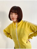 ナチュラルストレートのショートボブ