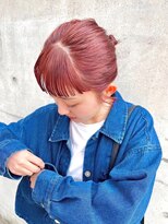 リール(rire)&nbsp;デザインカラーレイヤーカットウェットヘア夏オリーブベージュ