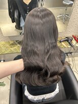 ペレ 栄店(PELE) デザインカラー/レイヤーカット/ウェットヘア/オリーブベージュ