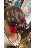大人ガーリー  成人式にも大人気☆シニヨンヘアセット
