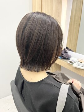 クシュ 本川越店(kusyu...) イメチェンホワイトブロンド外ハネボブ美髪ワイドバング韓国黒髪