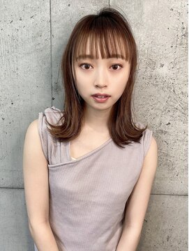 ユアーズヘア 新宿WEST(youres hair) ナチュラルストレート☆切りっぱなし外ハネボブ
