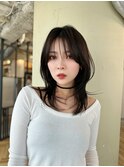 韓国ハッシュカット／鎖骨ミディアム【銀座】