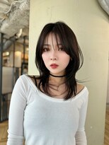 韓国ハッシュカット／鎖骨ミディアム【銀座】