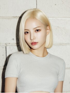 クレビアテン(CreBiA ten_) 韓国/髪質改善/ショートボブ/ハイトーン/小顔/透明感カラー