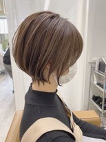 ハノン バイ リンクス 大宮(Hanon by LINKTH) 【大宮 Hanon】丸み/くびれショート/ボブルフ/シルキーベージュ