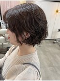 ニュアンスパーマショート♪