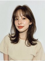 リンクミリ(Link mili)&nbsp;くびれレイヤー×透けバングミディアム