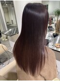 ツヤ髪髪質改善トリートメント切りっぱなし暖色系カラー
