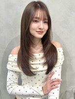 ナナローネス 渋谷(nana loness) レイヤーカット ロングレイヤー 顔まわりレイヤー 韓国ヘア