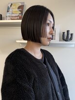 ステン(sten)&nbsp;姫カット黒髪切りっぱなしボブ