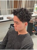 仏陀パーマ/テーパーフェード/海外パーマ/スパイキーショート