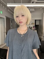 ペレ 原宿(PELE)&nbsp;ダークパープルナチュラルショート夏のヘアアレンジ原宿