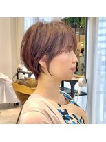 ビュートヨナカ(VIEW TOYONAKA)&nbsp;《40代50代60代/大人くびれショート/明るめブラウン/顔まわり》