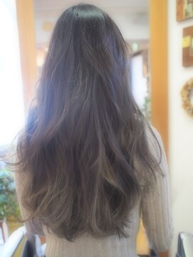 メロウ(MELLOW) カット+カラー+３Dブリーチハイライト１