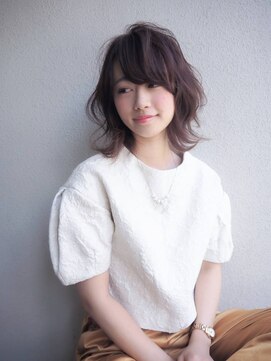 シー.(SHE.) レイヤードボブ×フォギーパープル