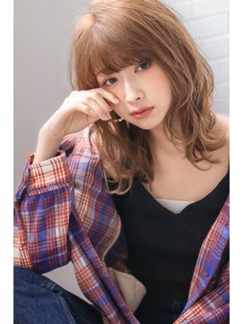 サングース(Sungoose) ミディアムヘアデザインカラー暗めカラーフェイスフレーミング