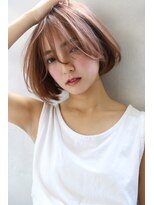 ブラン 梅田(Blanc)&nbsp;【Blanc/梅田】くすみピンク/艶カラー/ボブmy99