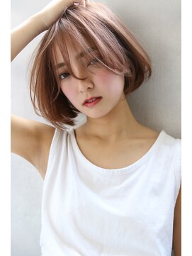 ブラン 梅田(Blanc) 【Blanc/梅田】くすみピンク/艶カラー/ボブmy99