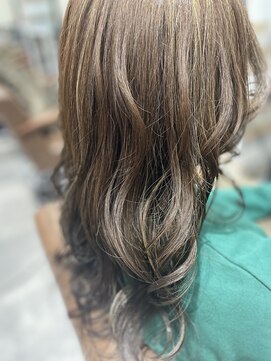 アプシー 三木店(Apsee) セミロング×ハイライトカラー