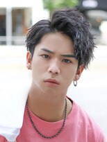 ベーア(Bar)&nbsp;ソフトツイストパーマ耳かけアップバングツーブロック刈り上げ