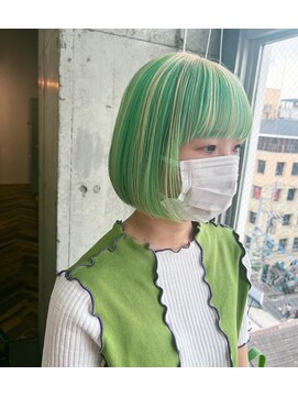 ラニヘアサロン(lani hair salon) グリーンカラー/ミント/ブロンド/デザイン/インナーカラー
