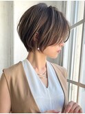 美シルエット×立体感×上質大人ショートボブ【担当BISA】