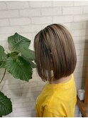 ハイライトグラデーションボブ_ボブウルフ_214