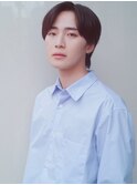 かき上げヘア ニュアンスマッシュ サイドパート ビジネス