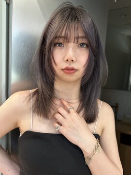 サイン 表参道(SIGN) ラベンダーグレージュカラーインナーカラーケアブリーチ