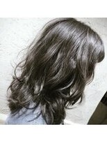 ヘアリゾート エーアイ 上野店α(hair resort Ai) アッシュグレー/前髪パーマ/レイヤーロング