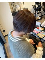 フィオーレ ヘアデザイン(FIORE hair design)&nbsp;ショートボブ×イヤリングカラー
