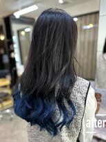 アキコ(AKIko) エンドカラーで巻き髪も更に可愛く