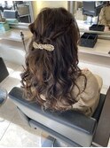ハーフアップ 結婚式SET パーティーセット