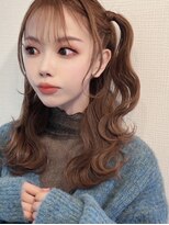 ハーフツインウェーブ巻き