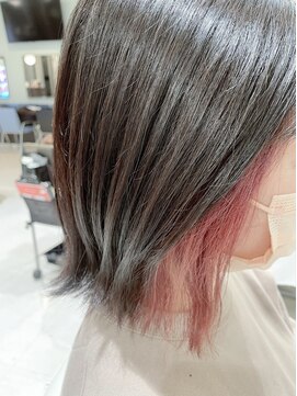 アメイジングヘアー 美沢店(AMAZING HAIR) イヤリングカラー/ベージュピンク/グレージュカラー/大人ボブ