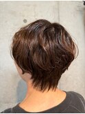 ニュアンスパーマでゆるふわショート！