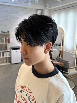 アレアル 広島並木通り店(ALEAR) センターパート/コンマバング/刈り上げないショート