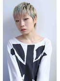 ベリーショート冬ヘアー＊ハイトーンホワイトブロンド20代30代