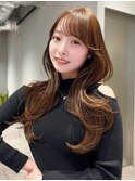 顔まわりカット/韓国ヘア/レイヤーカット/くびれヘア/前髪カット