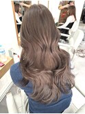 ショコラグレージュ イルミナカラー ブリーチなしダブルカラー