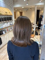 セピアージュ セプト(hair beauty clinic salon Sepiage sept)&nbsp;ハイライト/ベージュ/外ハネ/ミディアムボブ/下赤塚/東武練馬