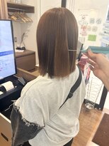 ビーバイシージャストビューティー(B by C just beauty)&nbsp;髪質改善ストレート 切りっぱなしボブ