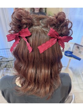 ヘアメイクアンドセットサロン リッコ(Hair make&set salon Ricco) くま耳アレンジ