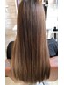 【ダメージレス&自然な艶】カット+カラー+酸性ストレート+2STEPTR¥18900
