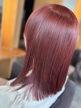 エクラ 山越店(e’clat) 艶感たっぷりチェリーレッドカラー