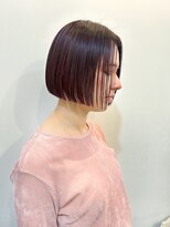 ナインセンス 下北沢(9_________nine sense) ぷつっとマチルダボブ × ピンクレッドカラー【下北沢】