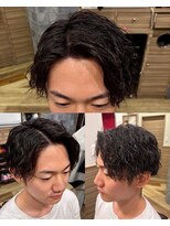 銀座マツナガ 神田店&nbsp;20代30代波巻きツイストスパイラルツーブロマッシュ